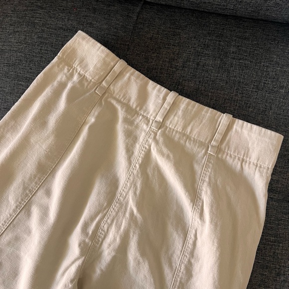 Massimo Dutti Cream Cotton Suit Jacket  Trousers Relaxed Fit XS - Picture 7 of 7